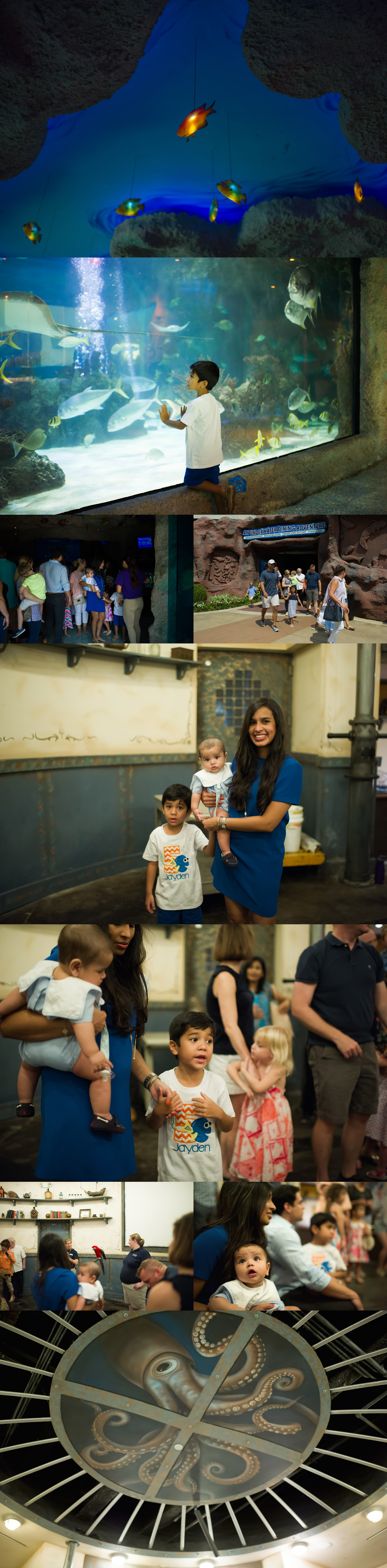 Houston's under the sea birthday party candid photography